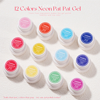 Vendeeni 5 Effets Néon Pat Pat Ombre Gel Vernis à Ongles Coffret Collection 12 Couleurs OEM Gel Polyvalent Fournitures Nail Art