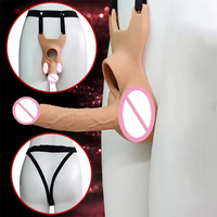 Vibrador de doble permeabilidad para inserción anal, diseño ergonómico, suave y portátil, para parejas adultas masculinas - Pene y vagina