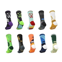 LINGTU Design Fashion Elite Basketball Chaussettes pour Athlétique Cheville Enfants Hommes Meias Elite Crew Socks Basketball Casual Socks