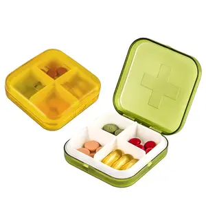 Mini Travel Plastic 3 Grids Medicine Box Pill Case