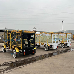 Popular Antique Electric Funeral Vehicle Hearse <b>Trailer</b> Electric Vintage Funeral Car for Sale Special Transportation - Product Image 4