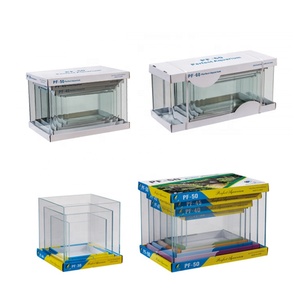 Preço de fábrica Eco-friendly Desktop <span class=keywords><strong>Betta</strong></span> Aquarium Kit Hot-Bend Peixe De Vidro em Forma Quadrada para Sala Box Embalado Acessório - Product Image 1