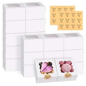 Cajas de embalaje de alimentos con logotipo personalizable de buena calidad, caja para Tartas, pantalla OEM y ODM, pasteles elegantes, <span class=keywords><strong>galletas</strong></span>, caja para tartas pequeñas - Product Image 5