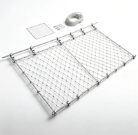 Grillage métallique tressé en acier inoxydable à joint clipsable, haute résistance, connexion ferme, pour la protection des machines d'atelier