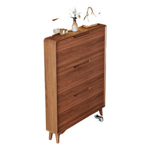 Nouvelle Armoire à <span class=keywords><strong>Chaussures</strong></span> Moderne en Bois Ultra-Mince, Murale, pour Entrée et Couloir, <span class=keywords><strong>Meuble</strong></span> Intégré, Pliable pour 11 Paires - Product Image 1