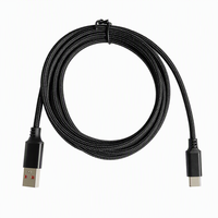 Kabel USB-C Tipe-C Male to Male Braided Pure Copper PVC 1m 6A 60W untuk Pengisian Cepat Ponsel & Kamera & Komputer