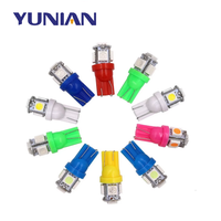 10 Stück T10 LED W5W 5050 5SMD 12V LED Auto-Innenbeleuchtung Kennzeichenbeleuchtung Blinkerlampen 5w5 T10 Weiß Rot Gelb Grün Rosa Blau