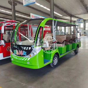 รถบัสไฟฟ้าชมวิวขนาดใหญ่ 11 ที่นั่ง ความเร็ว 60 กม./ชม. แบตเตอรี่ตะกั่วกรด เหมาะสำหรับการขนส่งในโรงแรมและรีสอร์ท - Product Image 1