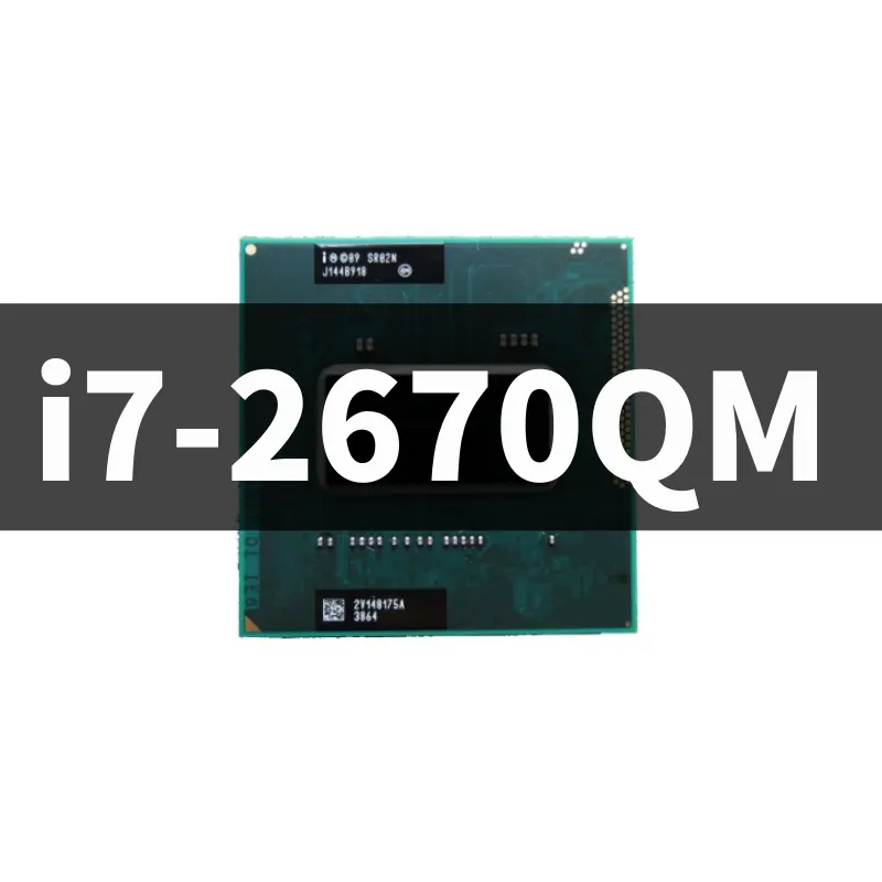 Core I7 işlemci dört çekirdekli sekiz konuları CPU 6M 45W soket I7-2670qm 2670processor SR02N 2.2ghz G2 / Rpga988b dizüstü 8 MB dizüstü işlemci