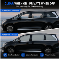 Película Eléctrica Atenuable OEM para Automóviles, Película de Privacidad PDLC Conmutable para Ventanas de Autos Sedán, SUV y MPV