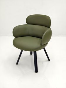 Italy Style Mininalism Hotel Single Seater Leather Lounge <b>Armchairs</b> Living Room Sofa Chair - Product Image 1
