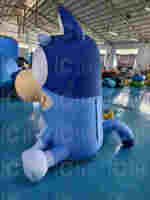 CH Jouet géant gonflable personnalisé Bluey publicitaire gonflable pour la décoration de parc d'attractions