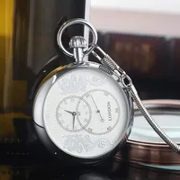 Montre de poche mécanique de luxe impériale antique à remontage manuel, boîtier en métal, montre de poche pour homme avec chaîne FOB, cadeau Reloj