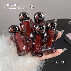 جوجو دب خفيف ناعم شفاه موس طين ضباب أبيض غير لامع للخريف والشتاء جو شعور حيوي شفاه مزجج موديل GX1315 - Product Image 4