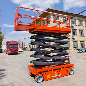 Plateforme élévatrice à ciseaux hydraulique portable Rong Yu JT-GZ0406 8M 10M 12M 14M 16M pour entrepôt, électrique 220V/380V, remorquable - Product Image 2