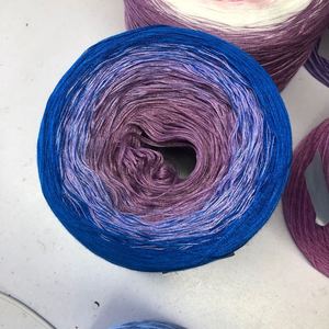 Fábrica al por mayor Melange espacio tinte gradiente Color DIY algodón ganchillo tejer pastel bola hilo mezclado - Product Image 5