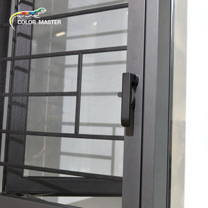 कम कीमत आधुनिक एल्यूमीनियम कैसमेंट विंडो के साथ स्क्रीन बाहरी उद्घाटन थर्मल ब्रेक के साथ होटल और अपार्टमेंट के लिए डबल ग्लेज्ड - Product Image 3