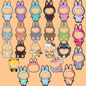 HP0093新款热销卡通拉布胸针徽章雕刻合金边境外贸服装背包装饰 - Product Image 1