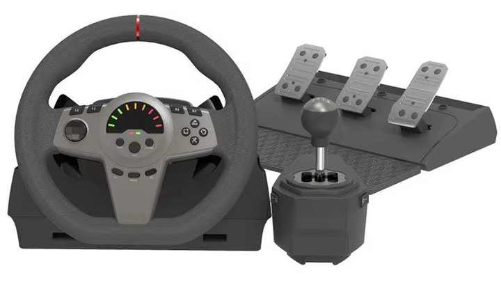 Rotating Gaming Racing Wheel With Audio Pedal for Nintendo Switch X-box PS3  PS4 PC Steering Wheel Car Race Game Real Feeling