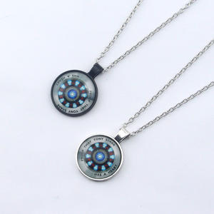 Collar de Iron Man de Marvel, Tony <span class=keywords><strong>Stark</strong></span>, Figura de los Vengadores, Accesorios de Cosplay, Colgante, Joyería, Regalo para Hombres y Mujeres - Product Image 5