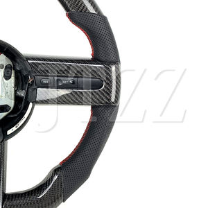 2004-2013 pour Ford Mustang ST <span class=keywords><strong>RS</strong></span> GT350 <span class=keywords><strong>500</strong></span> volant de voiture en cuir de Fiber de carbone personnalisé intérieur automobile - Product Image 4
