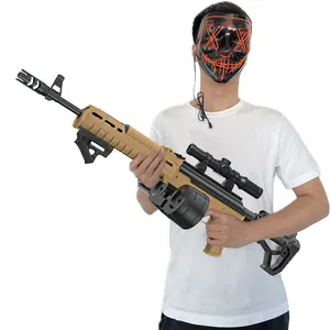 Arma de brinquedo modelo SKS de tamanho grande 102 cm, arma de gel blaster, jogo de combate em modo duplo, armas de hidrogel totalmente automáticas, brinquedo