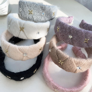 ที่คาด<span class=keywords><strong>ผม</strong></span>ผู้หญิงแฟชั่นขายส่ง LRTOU ประดับคริสตั<span class=keywords><strong>ล</strong></span>กว้าง ที่คาด<span class=keywords><strong>ผม</strong></span>ไหมพรมย่น สไตล์วิน<span class=keywords><strong>เท</strong></span>จ เครื่องประดับผมสำหรับผู้หญิง - Product Image 3