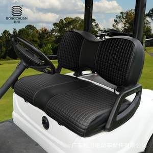 Funda de Asiento de Cuero para Carro de Golf Yamaha G29 con Respaldo, Color y Textura Personalizados, Fabricada por Source - Product Image 5
