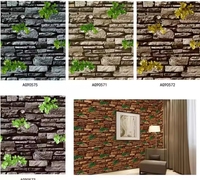 Papier peint moderne 3D PVC brique échantillon gratuit motif géométrique papier peint vinyle insonorisé décor à la maison pour le salon