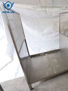 Cuccia per Cani da Esterno in Acciaio Inossidabile Massiccio, Grande, Classica, con Doppia Gabbia e Nicchia Integrata - Product Image 4