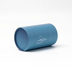 Customized Logo Biodegradable Cardboard Organic Food Packaging for Dried Powder <b>Tea</b> Leaves Cylinder Paper <b>Canister</b> - Product Image 3