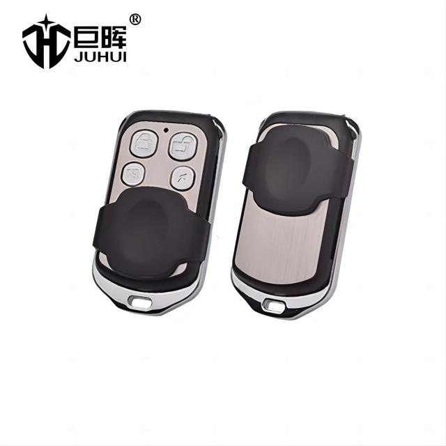 JUHUI JH-TX117 Multi-Brand Garage Door & Gate Opener Rolling & Fixed Code Waterproof 4-Button Remote Control Plastic Material