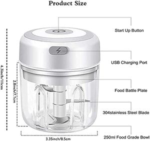 Factory Price Eco-Friendly Electric Cherry Pitter <b>Vegetable</b> PP Plastic Food <b>Chopper</b> Garlic - Product Image 6