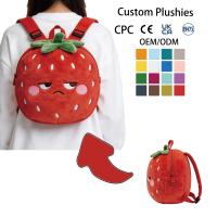 Sac à dos en peluche personnalisé multicolores OEM ODM, sac d'école pour enfants en forme de insecte de dessin animé