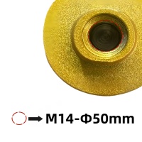 Fraise conique diamantée brasée sous vide M14 de 38 mm pour meuleuse d'angle, pour l'élargissement des trous dans les carreaux, le marbre et la céramique