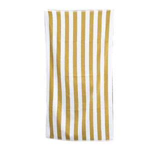 Hot Bán Khách Sạn 100% Bông Màu Vàng Và Trắng Sọc Khăn Bơi Mềm Nước Hấp Thụ Nhà Khăn Tắm Bãi Biển Khăn - Product Image 1