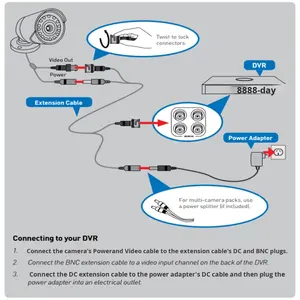 Sistem Kamera CCTV DVR XVR Kit AHD TVI CVI Empat-dalam-Satu Kamera 4-Kanal 8-Kanal 1080P 5MP/8MP Deteksi Gerakan - Product Image 5