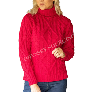 Elegant Women's Turtleneck Sweater Featuring Thick 100% Cotton Material Modern Design Winter Appropriate for <b>Office</b> <b>Wear</b> Casual - Product Image 5
