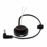 Interrupteur à bouton-poussoir en silicone à contrôle de température rond avec connecteur de câble pour applications de contrôle électronique