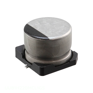 Distribuidor Autorizado UUB1H220MCL1GS Condensador de Superficie de Aluminio 22UF 20% 50V SMD 22 uF - Product Image 1