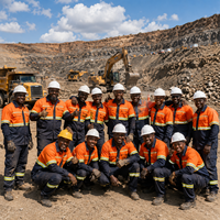 Ensemble uniforme de travail haute visibilité pour travaux routiers, veste et pantalon cargo réfléchissants, sur mesure OEM
