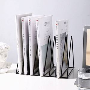 <b>Metal</b> Desktop Bookshelf Office Book Holder Decoration Storage Home Decoration Creative Simple Magazine Rack - Product Image 5