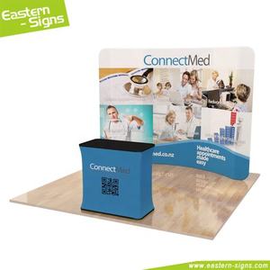 Exhibición de stand de exposición 3x3 de publicidad de tela de aluminio ligera plegable para Feria Comercial - Product Image 5