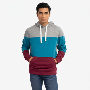 Mejor Precio Sudadera con Capucha para Hombre 100% Algodón Transpirable de Invierno con Media Cremallera, Color Liso, Ajuste Oversize - Diseño de Tendencia Hecho a Medida - Product Image 1
