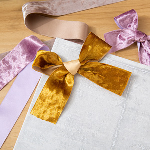 Nastro in Velluto Riflettente 100% Poliestere, 50 Iarde, Classico e Versatile per Accessori per Capelli, Fiocchi Fai-da-Te, Abbigliamento, Confezioni Regalo, Bouquet - Product Image 3