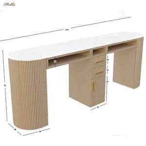 顧客ホワイトサロン家具マニキュア機器ポータブルネイルテクニシャンテーブルと椅子 - Product Image 6