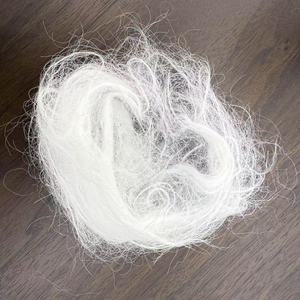 Fil fantaisie brut non cranté en nylon 6, type Angola Alpaca, poils de lapin 8D 12D 15D, entièrement mat, écologique, ignifuge, 65mm - Product Image 1