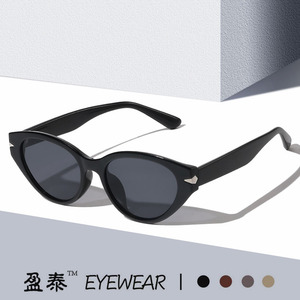 แว่นกันแดดทรงแคทอาย Yingtai Eyewear ป้องกันรังสียูวี 400 กรอบพลาสติก แฟชั่นสำหรับผู้หญิง - Product Image 1