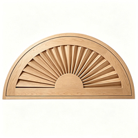 Persianas de Madera Natural de Fábrica, Ecológicas, con Rejillas de Madera Sólida, Tamaño Personalizado