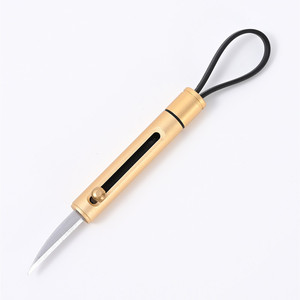 Cuchillo táctico clásico de acero inoxidable, colgante para llavero, herramienta de corte, cuchillo multiusos, autodefensa al aire libre - Product Image 6